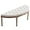 Beige White, variant on chairus Linen Halfmoon Entryway Bench 55" Button Tufted Semi-Circle Ottoman Comfy Upholstered Seat for Bedroom/End of Bed/Mudroom/Indoor, Beige
