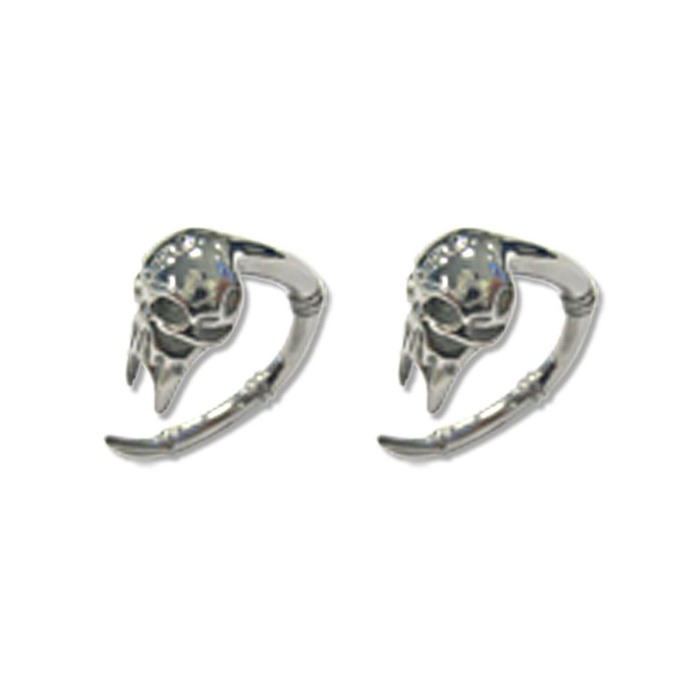 Lex /& Lu Pair of Cast Steel Taper Expander Plug Talon 4G Earrings-145