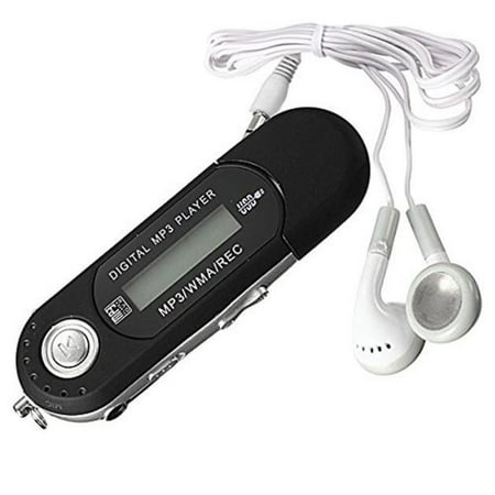 8GB USB 2.0 Flash Drive LCD Mini MP3 Music Player w/ FM Radio Voice Recorder BK