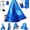 Blue, variant on Sensory Swing for Kids Indoor & Outdoor Double Layer Therapy Cuddle Hammock Chair with 360 Swivel Hanger Kit Adjustable Swing for Child and Adult with Aspergers Autism ADHD (Cerulean)