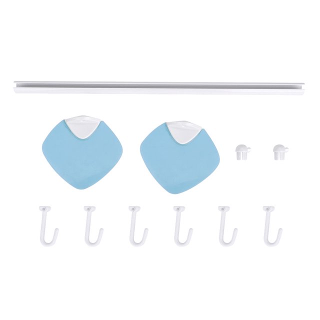 Toalla gancho adhesivo fuerte ventosa baño cocina lechón percha (azul)