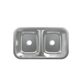 thumbnail image 5 of Toulouse 32 x 19 Low Divide Stainless Steel, Dual Basin, Under-Mount Kitchen Sink, 5 of 11