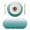Teal, variant on Grey Ombre Round 13 Inch Placemats Set of 4, Contemporary Gradient Abstract Art HeatResistant Non Slip Place Mats for Dining Table, Wipeable Braided Kitchen Table Mats for Housewarming