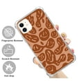 thumbnail image 2 of Brown Smiley Face Case Compatible with iPhone 11,Unique Art Design TPU Bumper Cover Case, 2 of 5