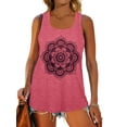 thumbnail image 2 of MOSHU Racerback Tank Tops for Women Vintage Mandala Graphic Shirts Casual Sleeveless Summer Tops, 2 of 9