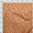 thumbnail image 3 of oneOone Cotton Cambric Orange Fabric Geometric Fabric For Sewing Printed Craft Fabric By The Yard 56 Inch Wide, 3 of 5