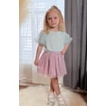 thumbnail image 4 of Arshiner Girls Shirts Mesh Puff Short Sleeves Blouse Crewneck Cute Print Summer Kids Tee Tops, 4 of 5