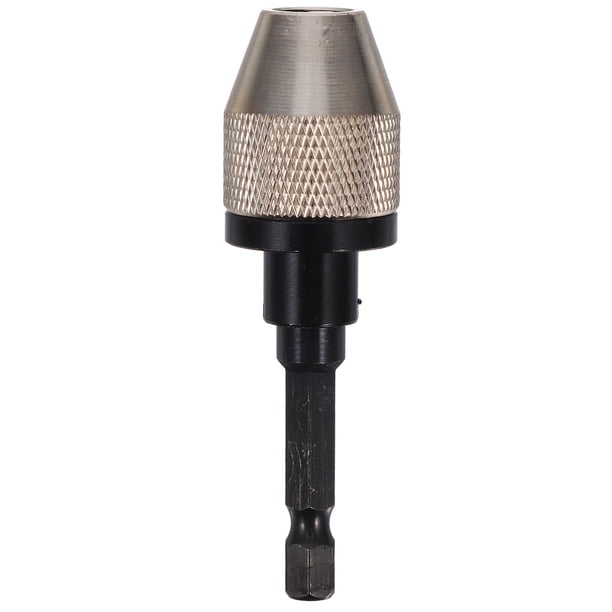 Adaptador de mandril de taladro de 3 mordazas sin llave de cobre de 0,3-6,5 mm, convertidor de taladro de vástago hexagonal de cambio rápido, mini mandril para carpintería