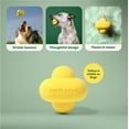 thumbnail image 2 of Earth Rated Dog Ball, Interactive Fetch Toy for All Breeds, Comes in Multiple Sizes, Made with Natural Rubber, Perfect for Indoor and Outdoor Use, Medium, Yellow C74, 2 of 3