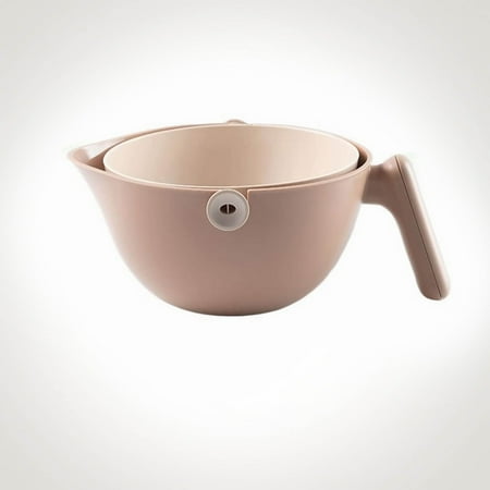 

Fruit Cleaning Basket 2 In 1 Cleaning Spinning Filter Blue With Drain Handle Kitchen Colander Kitchen Accessories Fruit Vegetable Cleaning Tools