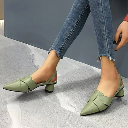 

Cathalem Dress Sandals for Women Low Heel Rhinestone Leisure Women s Shoes Casual Slipon Outdoor Women Shoes Wedges Low Heel Green 7
