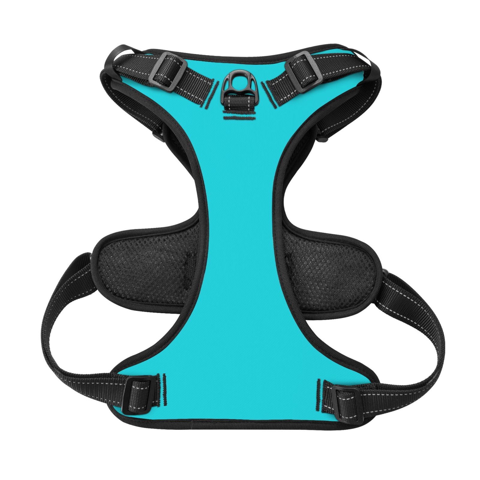 Kdxio Aqua Print No Pull Dog Harness Adjustable Reflective Oxford Easy Control Medium Large Dog Harness For Training And Everyday-X-Large