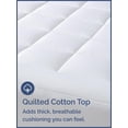 thumbnail image 4 of CGK Linens Luxury Quilted Mattress Pad – Breathable Cotton Pillow Top Protector – Cooling, Noiseless & Comfy Fit, 4 of 7