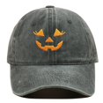 thumbnail image 2 of XIAOCHA Halloween Embroidered Baseball Cap for Women Adjustable Hat Band Party Travel Dad Hat,Army Green, 2 of 4