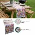 thumbnail image 5 of Blue Purple Gnomes Table Runner - 72 Inch Long, Kitchen Dining Table Runner Dresser Scarves, Spring Hydrangea Flower Leaf Pink Plaid Farmhouse Decor for Coffee Tables Wedding Party Banquet, 5 of 8