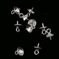 thumbnail image 2 of 20 Piezas de Plata de Ley 925 con Cierre de Perla, Conector de Pasadores de Ojo de Fianza, 5 Mm, 6 Mm Macarena Steriling silver eys pins, 2 of 8