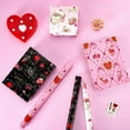 thumbnail image 2 of A house of tools Red Heart Gift Wrapping Paper Rolls - 3 Rolls 17’’ x 120’’ Lover Wrapping Paper Red Heart Birthday Gift Packing Supply Pink Rose Wedding Bridal Shower Wrap Dating Favor, 2 of 14