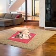 thumbnail image 3 of Premium Silicone Pet Food Mat for Dog and Cat Waterproof Non-stick Feeding Pad with Raised Edges Red, 3 of 9