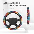thumbnail image 3 of Salouo Gaming Print Elastic Car Steering Wheel Cover - 15'' Non-Slip Car Wheel Cover Protector - Universal Car Accessory for Diverse Cars, 3 of 6