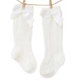 thumbnail image 1 of Kmbangi Baby Girls Stockings Solid Color Long Tube Socks with Bowknot Decoration, 1 of 5