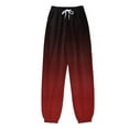 thumbnail image 2 of Charmgo Womens Sweatpants Clearance, Women Fashion Casual Gradient Print Sweatpants with Pockets High Waisted Sport Pants Gym Athletic Fit Jogger, Sweatpants for Women Wine L, 2 of 4