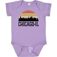 thumbnail image 3 of Inktastic Chicago Illinois Skyline Vintage Boys or Girls Baby Bodysuit, 3 of 5