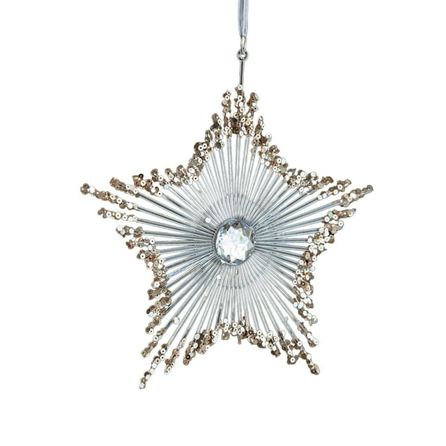 Colgante de de Navidad con lentejuelas, decoración navideña con temática de invierno, decoración colgante navideña para chimenea, puerta de Pentagrama