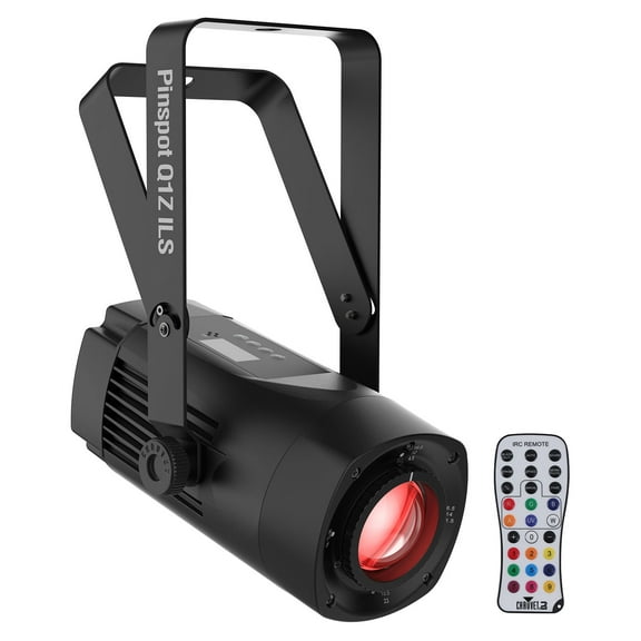 Chauvet DJ PINSPOT  Q1Z ILS 20 Watt RGBW LED DMX Compact Pin Spot Light Remote