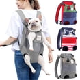 thumbnail image 1 of Sacs à dos pour chiens Chiens de taille moyenne Sac de transport pour chien Sac pour chien Sac de transport réglable Sac à dos pour la randonnée, les voyages, le camping, support jusqu'à 12 kg(Grise), 1 of 5