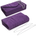 thumbnail image 7 of Dasein Women's Evening Bag Pleated Envelope Clutch Handbag Wedding Party Bridal Purse, 7 of 7