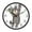 Cute Gray Cat, variant on Voice Activated Clock with Glow Light 12 Inch Large Silent Wall Clock Battery Operated for Home Decor Cartoon Black Cat