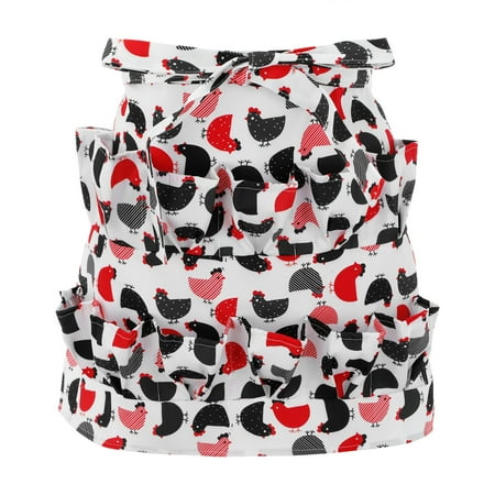 

Chicken Eggs Apron With Pockets Apron For Fresh Eggs Collecting Gathering Apron Rooster Chicken Themed Gifts Apron Sleeve