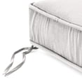 thumbnail image 5 of Jordan Manufacturing Sunbrella 21.5" x 22.5" Canvas Natural Solid Rectangular Outdoor Deep Seat Chair Cushion with Ties and Welt, 5 of 9