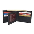 thumbnail image 3 of MARSHAL Men's Western Rodeo Wallet  Vintage Leather Bifold with Bull Design, RFID Blocking, and Classic Cowboy Style Black, 3 of 8