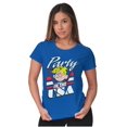 thumbnail image 4 of Dennis The Menace Party in the USA Women's T Shirt Ladies Tee Brisco Brands M, 4 of 5