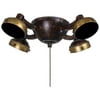 MinkaAire K34 Light Kits Universal Light Kit Ceiling Fan Accessories ;Mottled Copper w/ Gold Highlights