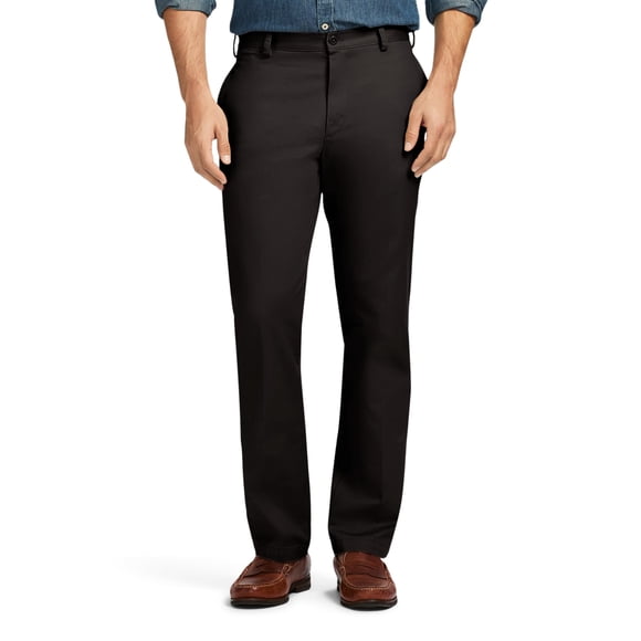 Pantalones IZOD American Chino Slim-Fit negros, 34 de ancho x 32 de largo
