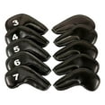 thumbnail image 3 of pitrice 10Pcs PU Golf Iron Covers Set Golf Club Head Cover Training Equipment Sticky, 3 of 5