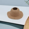 thumbnail image 4 of RUIG Mini Straw Hats - Mini Sombrero Hats for Doll Dress Up & DIY Crafts Accessories, Comfortable Wide Brim Hat for Small Dolls,Portable Wide Brim Hat for 15cm & 17cm Dolls, 4 of 4