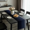 thumbnail image 2 of Blue Gray Table Runner 120 Inches Long, Farmhouse Vintage Gradient Abstract Art Kitchen Coffee Dining Table Decoration for Home Party Birthday Wedding Home Decor 13x120 Inches, 2 of 8