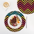 thumbnail image 4 of Colorful Line Trivet Mats Woven Pot Holders 3Pcs Non-Slip Heat Resistant for Hot Pots Pans Pats, 4 of 6