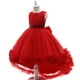 thumbnail image 4 of Vestido Para Niñas, Ropa Para Niñas Pequeñas, Vestido Para Niños Pequeños, Hilo De Red, Lazo, Fiesta De Cumpleaños, Vestido De Flores, Vestidos Para Niños, Rojo Odeerbi  LM103-3466, 4 of 5