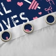 thumbnail image 4 of Feelyou Girl Weightlifting Black Out Curtains, Bow Curtains Pack of 2 (42x63 Each), 4 of 6