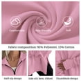 thumbnail image 5 of Quarter Zip Pullover Women Long Sleeve V Neck Tops Fashion Loose Sweatshirt, 5 of 6
