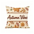 thumbnail image 3 of AuroraX Fall Pumpkin Pillow Covers Thanksgiving Decorative Pillowcase Cute Maple Leaf Rustic Farmhouse Thanksgiving Decorations for Home Yellow, 3 of 7