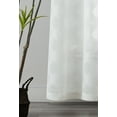 thumbnail image 4 of Dainty Home Diamonds Linen Look Boho Semi-Sheer Fabric With Geometric Modern Embroidered Geometric Diamonds Textured Designed Curtain Panel Pair Grommet Panel Pair 2 Curtain Panels 76" x 84" in White, 4 of 6