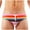 Multicolor, variant on Dovford Men's Swimming Trunks Briefs Hawaiian Briefs Summer Swimsuit Contour Pouch Thong Swimwear Sport Underpants