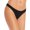 Black, variant on Aqua Swim Womens Smocked Scoop Bikini Swim Bottom