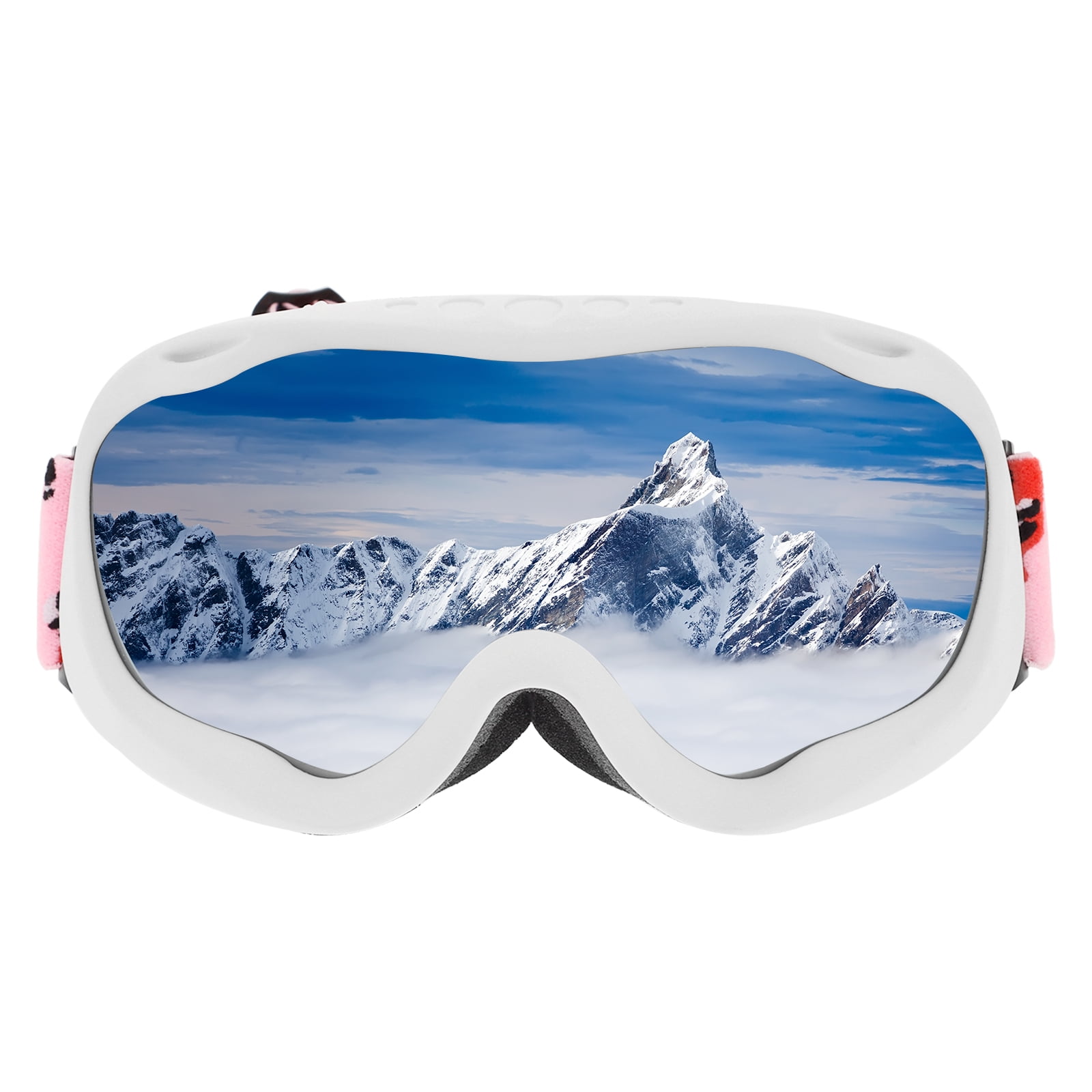 Mens Red Cross Snow Ski Goggles Winter Snowboard Large Double Lens Anti-Fog New 