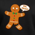 thumbnail image 3 of CafePress - Oh Snap Gingerbread Ma Women's V Neck Dark T Shirt - Women's V-Neck Dark T-Shirt, 3 of 4